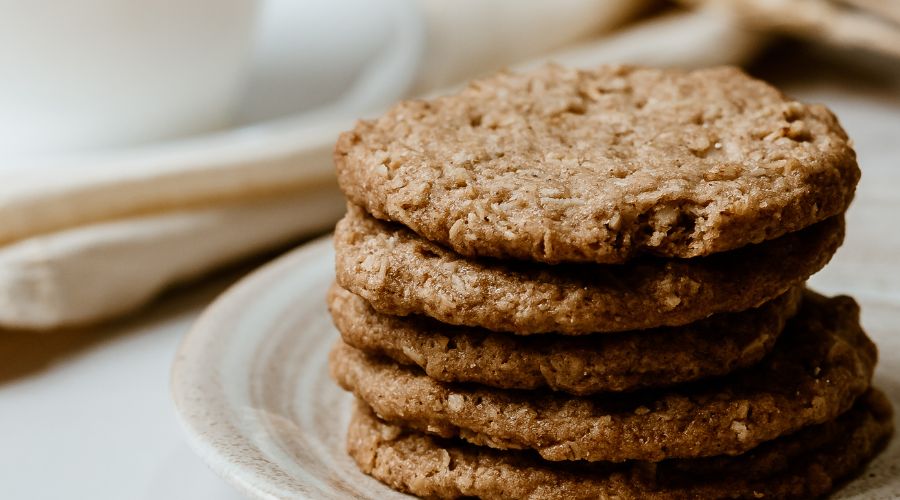 fresh baked and chewy oatmeal butterscotch cookies